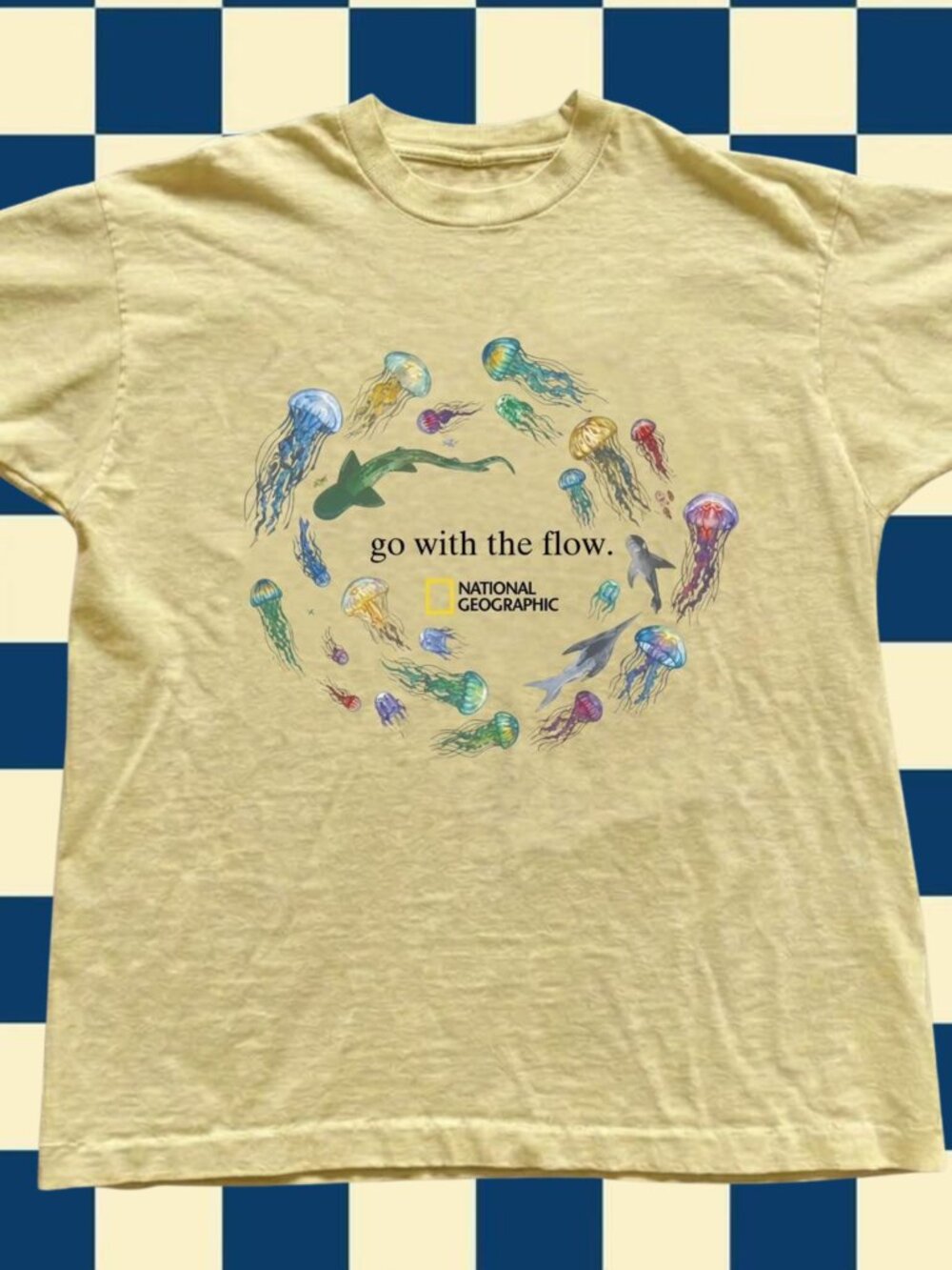 Gildan Yellow NG Go With The Flow Graphic Tee